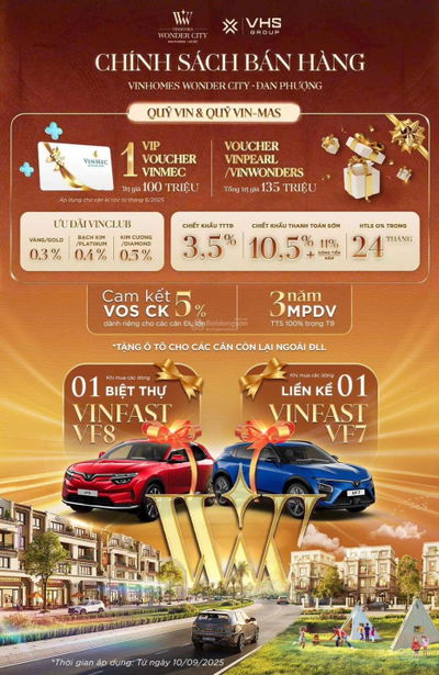 Căn duy nhất giá chỉ hơn 17 tỷ 104m tại Vin Đan Phượng