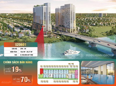 Bán căn hộ 3PN tại Spana Tower, Đường Nguyễn Phước Lan, Cẩm Lệ, Đà Nẵng, giá tốt, 77 m2