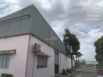 CHO THUÊ KHO 400M² TẠI DĨ AN, BÌNH DƯƠNG