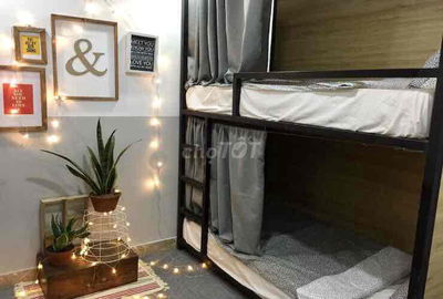 Phòng trọ ở ghép KTX đầy đủ nội thất bao điện nước Q1 Q4 gần trường ĐH