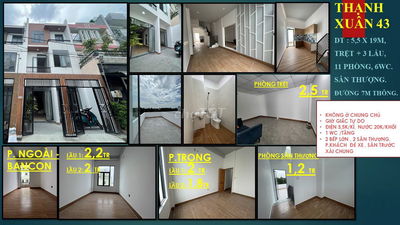 💥  1,2 -2,3TR- PHÒNG trống NHÀ MỚI XÂY -THẠNH XUÂN 43 VIP- ĐƯỜNG 7M