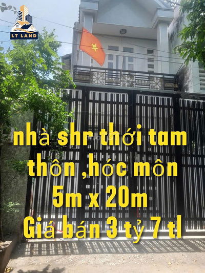✅BÁN NHÀ 5X20 SHR 1 TRỆT 1 LẦU 1/NGUYỄN THỊ SÁU,THỚI TAM THÔN,HÓC MÔN