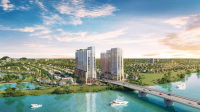 Giỏ hàng ngoại giao- Căn hộ sân vườn 1PN+ Spana Tower, 54 m2, CK cao, view sông, view pháo hoa.