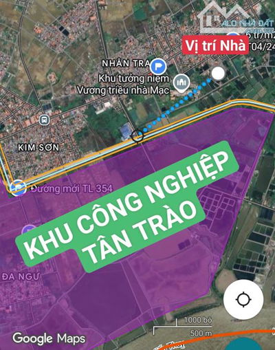 HIẾM - BÁN Lô đất 148 m2 cách KCN TÂN TRÀO 800m tặng 1 nhà cấp 4 - KIẾN THỤY
