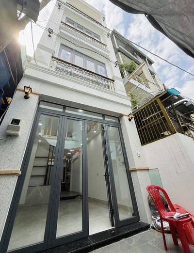 HẺM Ô TÔ, NHÀ MỚI 4 Tầng 4PN 41m2 (3.6 x 12), P6 Bình Thạnh, giá 8.6ty