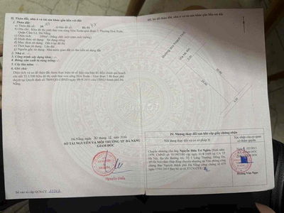 bán đ.Nguyễn Hiến Lê - Hoà Xuân. - Vị trí đẹp, dân cư đông đúc. - Diện