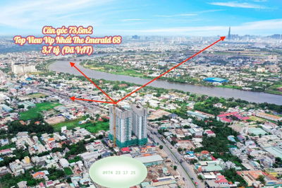 Căn góc ban công lồi 180 độ - View sông SG & Landmark 81 tại The Emerald 68 chỉ 3,7 tỷ (Đã VAT)