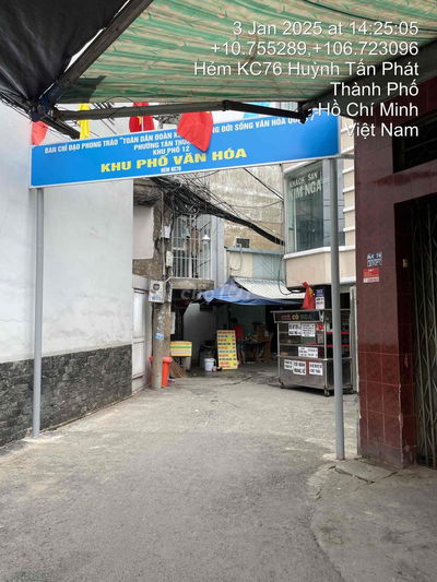 Bán Nhà giá Tốt Hẻm KC76 Huỳnh Tấn Phát Quận 7 cũ -  Hỗ trợ Vay