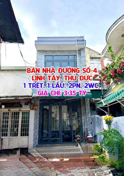 🏡 BÁN NHÀ ĐƯỜNG SỐ 4, PHƯỜNG LINH TÂY, THỦ ĐỨC – GIÁ 3.35 TỶ