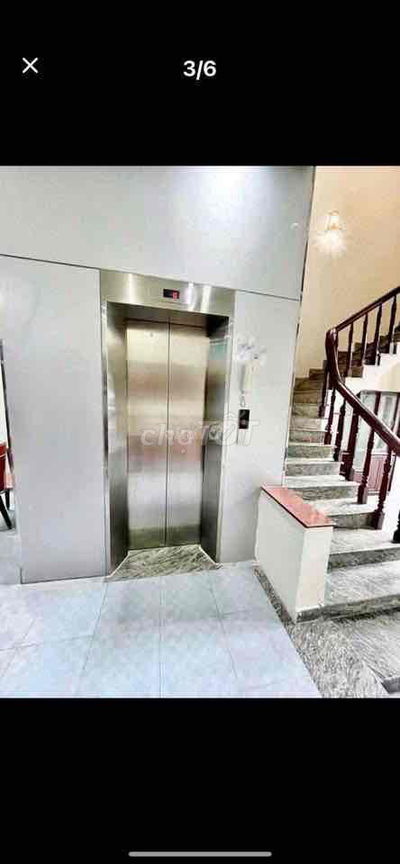 Nhà cho thuê có thang máy 6x20m kc 3,5tấm , giá 35trieu/th khu tên lửa