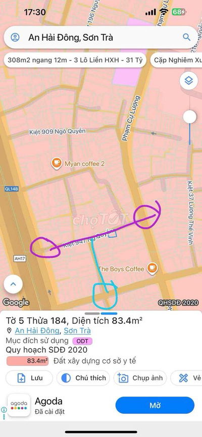 Bán nhà kiệt phạm cự lượng - sơn trà