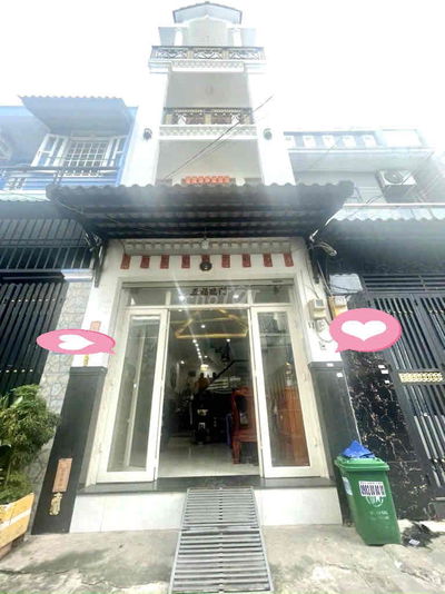 BÁN NHÀ  35M2, BÌNH HƯNG HOÀ A, 4 TẦNG, NỞ HẬU