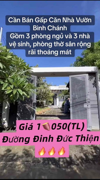 🏠GIA ĐÌNH ĐỊNH CƯ NƠI KHÁC CẦN BÁN CĂN NHÀ 300m2 . 💸Giá 1tỷ050(TL)