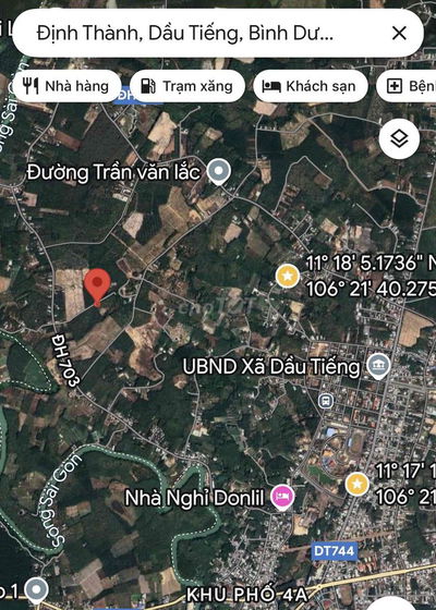 Bán 1 hecta cao su xã Dầu Tiếng - Tp Hồ Chí Minh Đường Định Thành 09