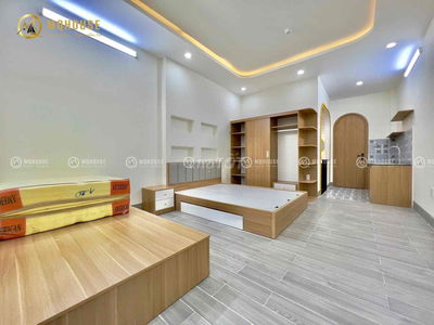 Căn hộ full nội thất ban công siêu thoáng , hẻm an ninh , đường 10m