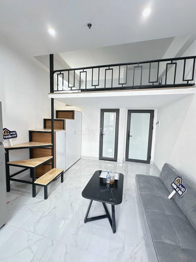 Phòng trọng gác xép đẹp full đồ bếp ngăn riêng 30m2