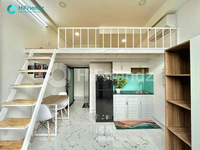 Phòng trọ gác cao full nội thất DT hơn 28m2 gần Phan Văn Trị