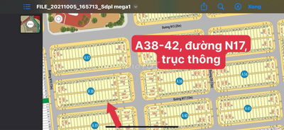 Mega City 1 - đường N17 -bán lô A38-42, 100m2 giá 1ty050, bến cát