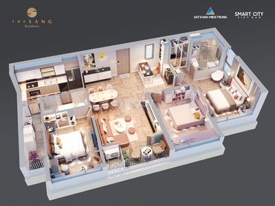 Căn hộ 3PN dự án The Sang Residence view biển Mỹ Khê Đà Nẵng