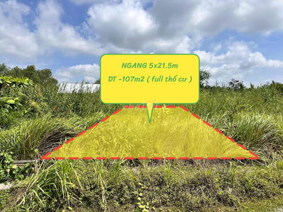 Cần bán nền đất thổ cư 107m2 ( 5x21.5m) đường 8m , phú hữu ,thủ đức