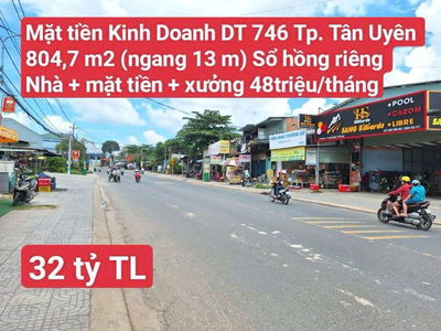 Đất Mặt Tiền Kinh Doanh DT 746 Tp Tân Uyên (P. Tân Khánh Tp HCM)