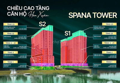CHỈ 1 TỶ SỠ HỮU NGAY CĂN HỘ SPANA TOWER VỚI CHIẾT KHẤU LÊN ĐẾN 19%