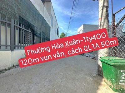 Bán gấp lô đất nền Phường 🌟HOÀ XUÂN🌟 đường 4m THÔNG THOÁNG
