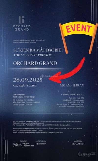**Hiện bên em có giở hàng ORCHARD GRAND độc quyền hấp dẫn ACE có thiếu căn thì báo em để sử lý sớm!