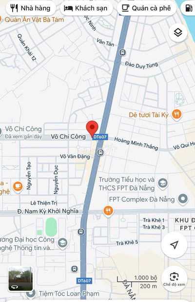 Bán Cặp đất Võ Chí Công - Sát Trần Đại Nghĩa - 200m2 - 12,6 tỷ tlcc