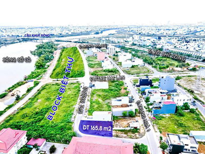 Bán Rẻ lô Góc đẹp 166m2 -  2MT đường đường 7m5- View sông- KĐT Hoà Quý