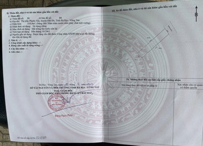 Đất Ven Biển Phước Hải cách đường Ven biển Vũng Tàu-Bình Châu chỉ 100m