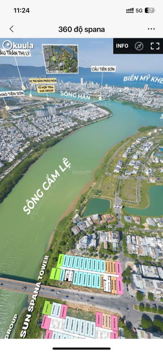 Suất ngoại giao Căn hộ chung cư 2PN, 1WC tại Spana Tower, 3,4 tỷ, 54m2, Sun Group Đà Nẵng