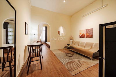 1PN/STUDIO BAN CÔNG QUẬN 1 MÁY GIẶT RIÊNG, TÁCH BẾP, GẦN HỒ CON RÙA