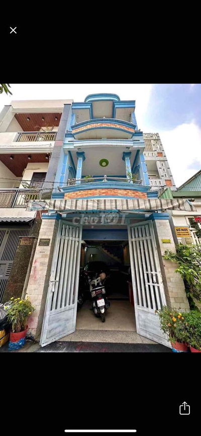 Cho thuê nhà trệt 2lầu hẻm 10m đường Phan Huy Ích p.15 Tân Bình