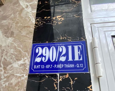 Nhà bán hẽm 290 ht13 phường hiệp thành