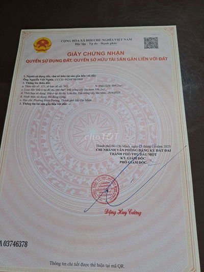 Ðât co so 160m tho cu trong do co 336.2m su dung rieng