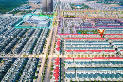 DUY NHẤT Shophouse San Hô 4 - Mặt tiền 6m -DT 102m - 2 Mặt Thoáng