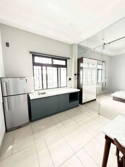 Căn hộ 1 phòng ngủ full nội thất tách bếp rộng 50m2 gần vl cs3