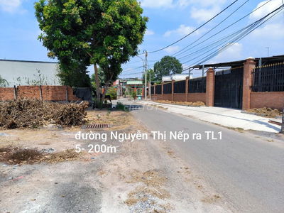 HẠ 400TR BÁN NHANH! Đất CỦCHI đã có thổ cư ! 2 MẶT TIỀN Nguyễn Thị Nếp