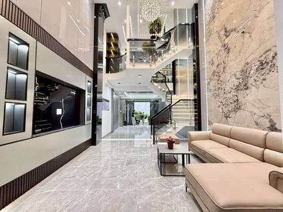 Nhà phố 1 lửng 3 lầu Full Nội Thất Hẻm nhựa 8m Huỳnh Thị Hai