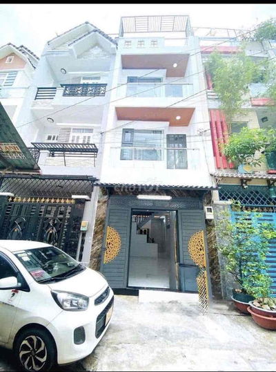 Nhà mới 3 tấm hẻm 441/Lê Văn Quới, 4*14, 4pn 3wc sân thượng hẻm 6m