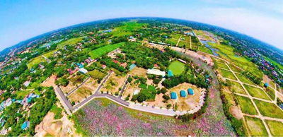 Bán 100m. Mt 5m. Đất nền hòa lạc thôn linh sơn, xã bình yên. Hồ sen lotus