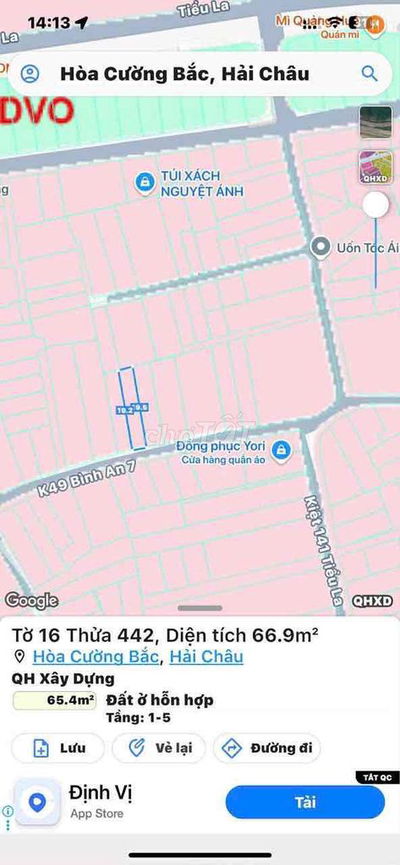 Bán nhà 2 tầng kiệt ô tô tải nhỏ đường Bình An 7 - Hoà Cường Bắc