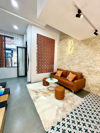 Nhà 3 mê 131m2 4 phòng thiết kế hiện đại tặng nội thất đi bộ tắm biển