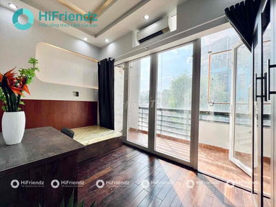 Studio 30m2 Ban Công Tách Bếp Full Nội Thất