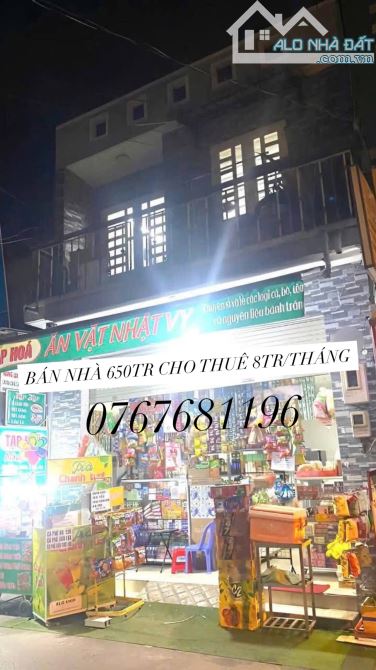 Bán gấp nhà NGAY KHU CHỢ BÌNH CHÁNH đang cho thuê 8triệu/tháng - 120m2 - 650 triệu