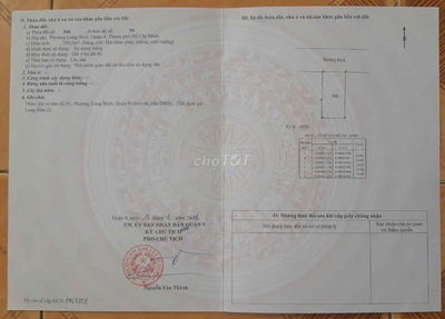 Chính chủ bán lô đất Biệt Thự đối diện Dự Án Vinhomes Grand Park Q.9