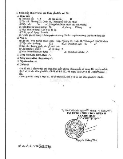 Nhà Trịnh Đình Trọng, Q11