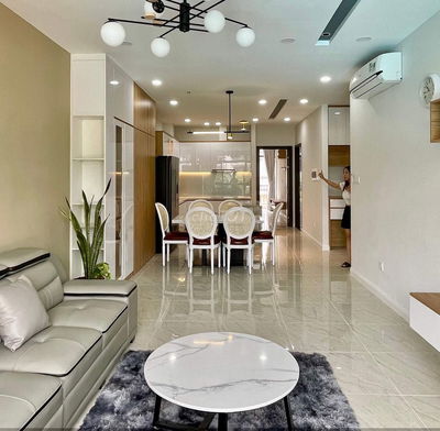 Căn hộ 2PN - 2 WC 90m2 ở Vạn Phúc. Nội thất xịn, view hồ bơi. Giá 16tr