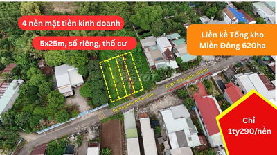 4 nền F0 MT kinh doanh trung tâm Xã Đồi 61, liền kề KCN và Tổng kho